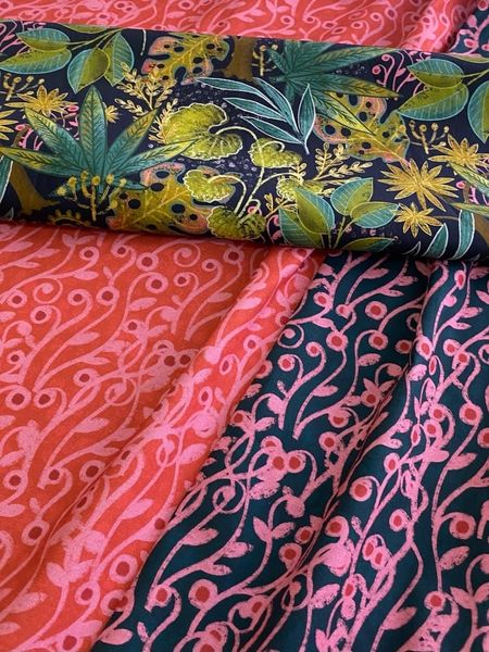 ТРОПИЧЕСКИЙ ЛЕС #3, 100% хлопок Handmade Fabrics 5