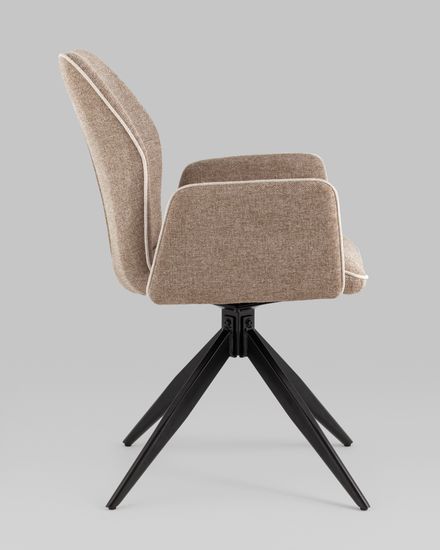 Стул обеденный Dorn коричневая ткань поворотный