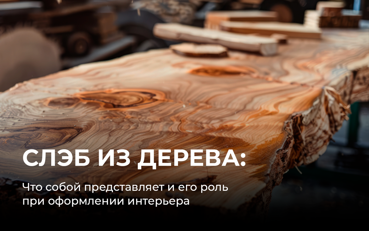Что собой представляет слэб из дерева и его роль при оформлении интерьера