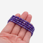 Фианиты, оттенок "Лаванда", бриолетт 4,4*6мм