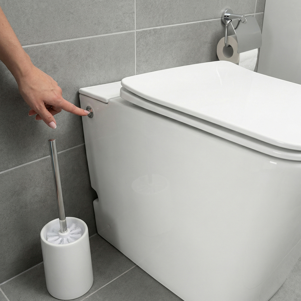 Унитаз приставной безободковый WAVE ТИТАН/TITAN импульсный, сид.дюро,м/л,быстр