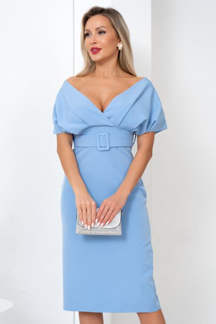 Платье Икона стиля (голубой) Р11-1156/3 Nikol