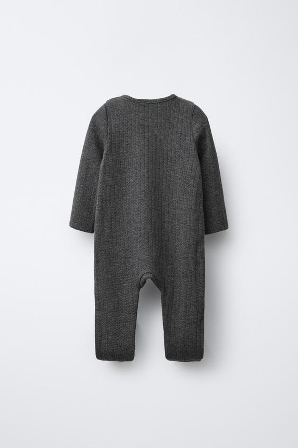 ZARA КОМБИНЕЗОН МЕЛАНЖ С ТРАНСФОРМИРУЮЩИМИСЯ НОЖКАМИ, АНТРАЦИТОВО-СЕРЫЙ
