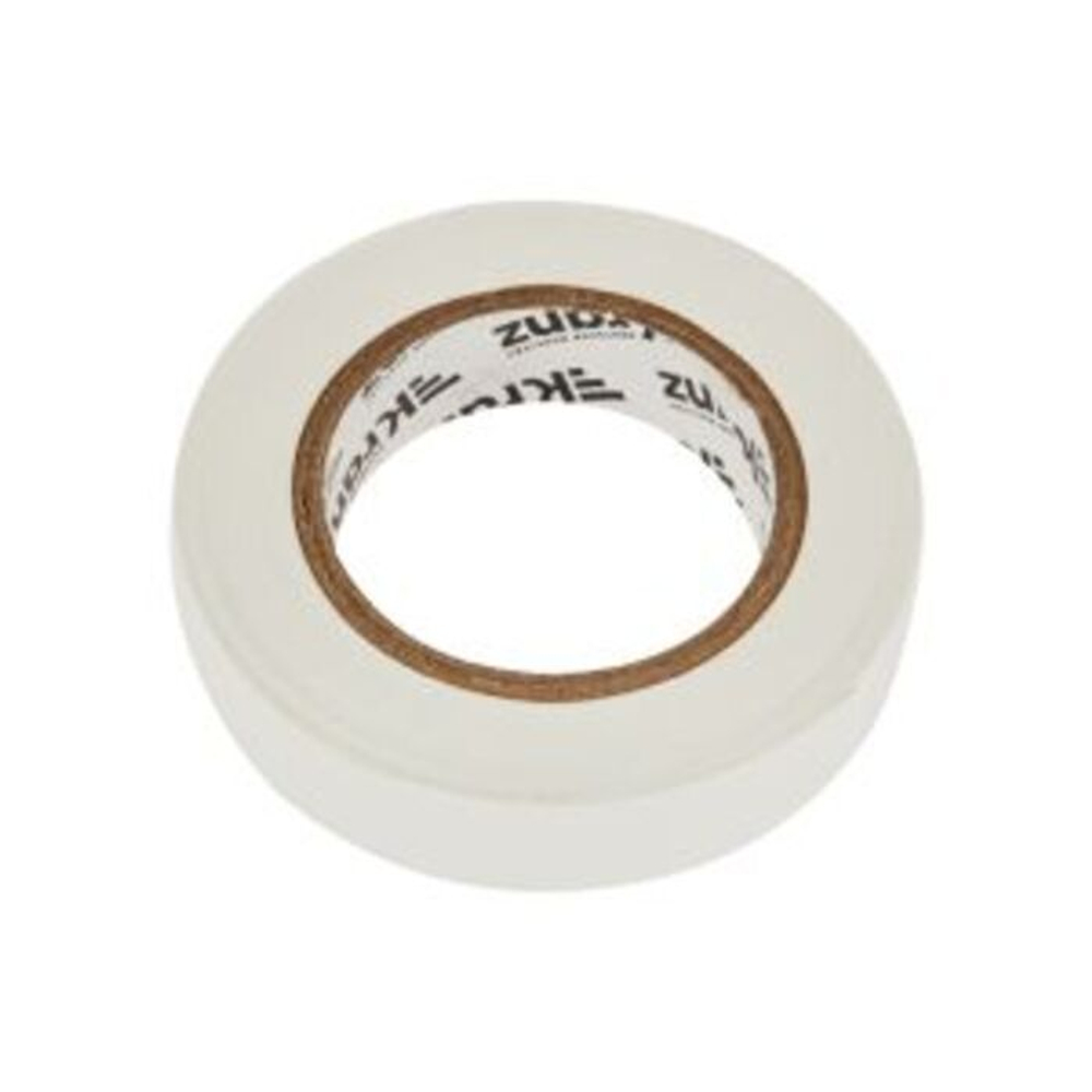 Изолента ПВХ KRANZ 0.13х15 мм, 20 м, белая (10 шт./уп.)
