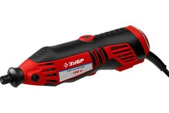 Гравер ЗУБР ЗГ-130ЭК H242 + набор мини-насадок 242 предмета