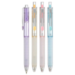 Ручка шариковая, масляная, автоматическая, Piano, синие чернила, цветной корпус, 50 шт набор