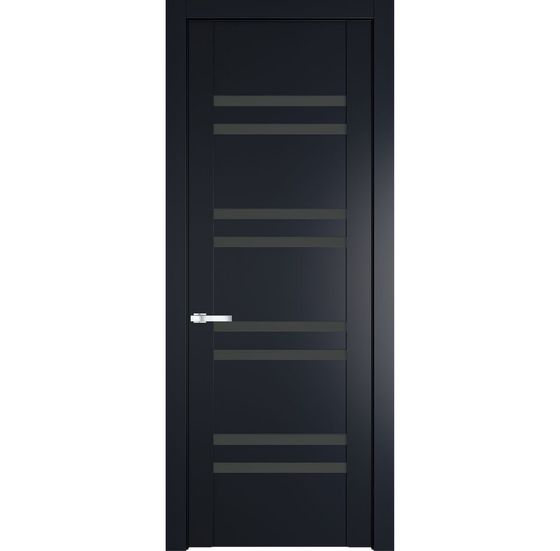 Межкомнатная дверь эмаль Profil Doors 1.6P нэви блу стекло графит