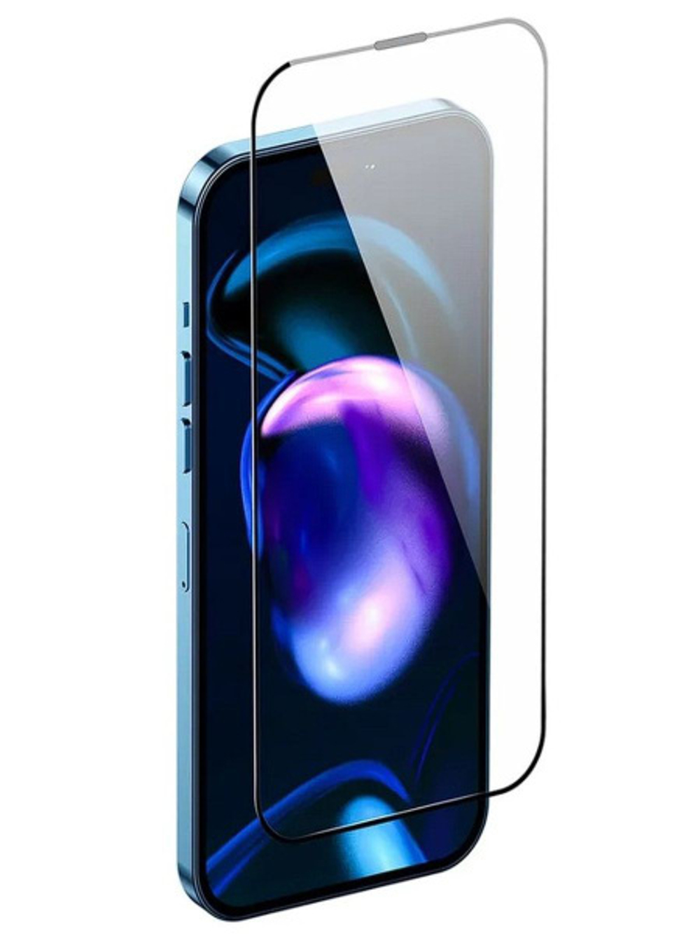 Защитное стекло "Оптима" для iPhone 7 Plus/8 Plus Белый (Закалённое, полное покрытие)