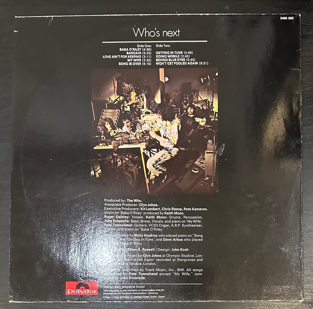 The Who - Who's Next (Германия 1980г.)