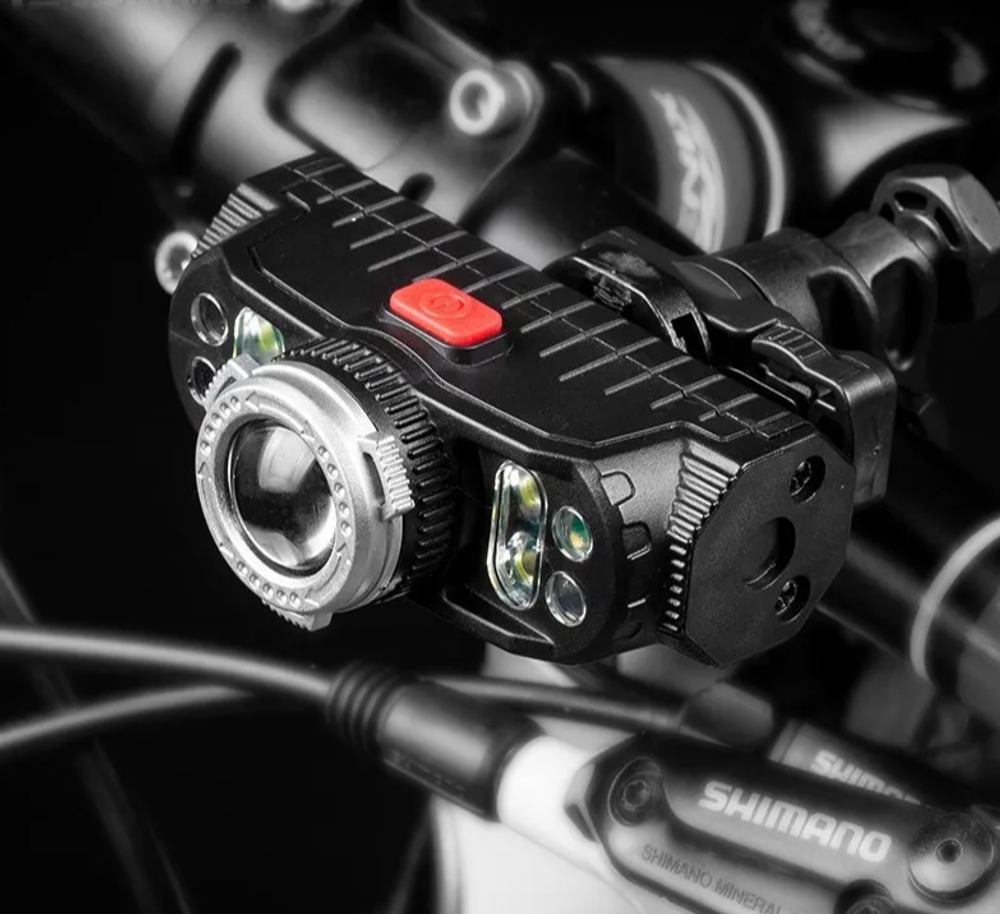 Фонарь NGY HY-T660-1 налобный + крепление на велосипед