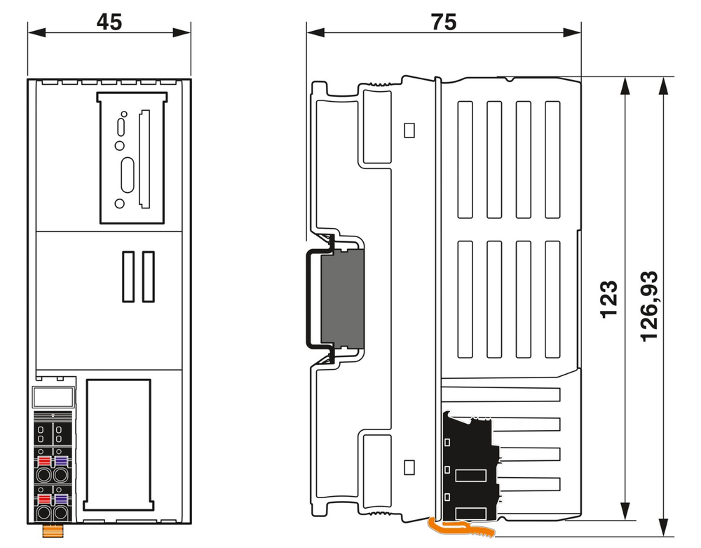 1068857 - AXL F BK PN TPS XC - Устройство сопряжения с шиной
