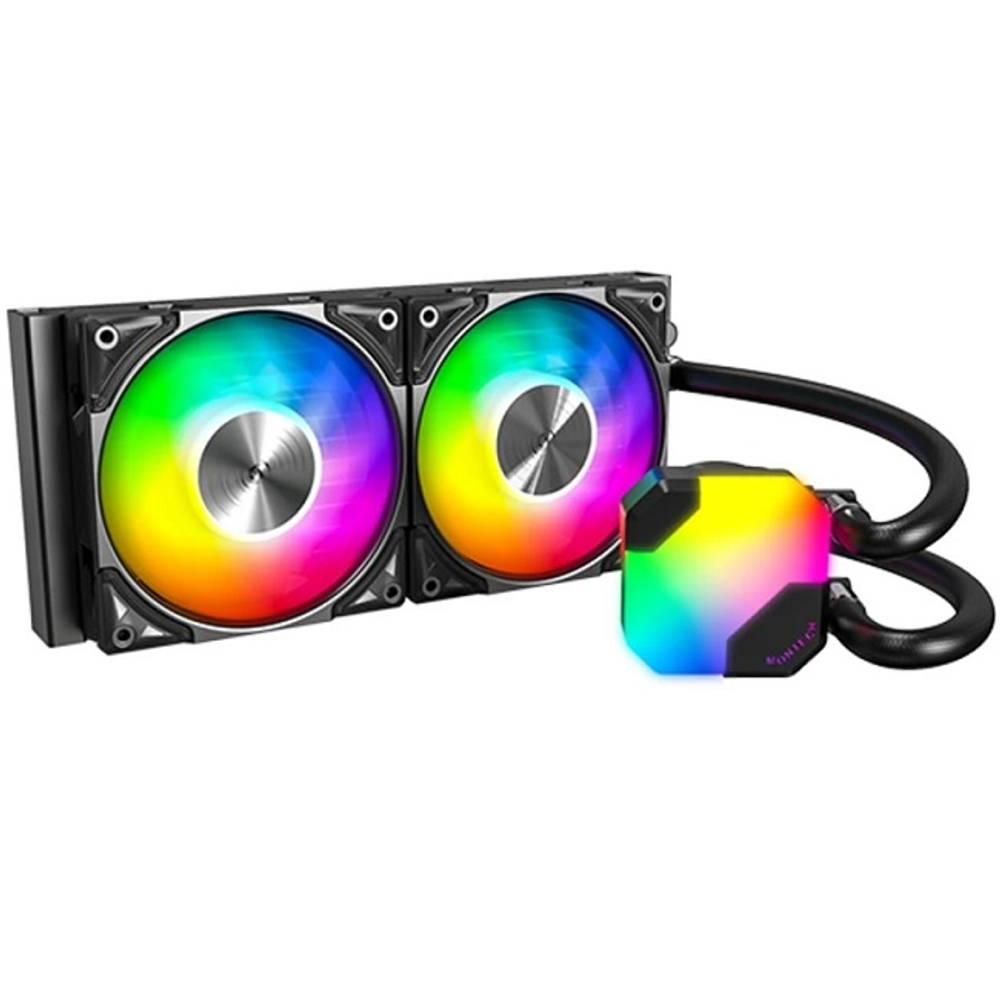 Система водяного охлаждения Montech HyperFlow 240 ARGB, AM5, S-1700, черная