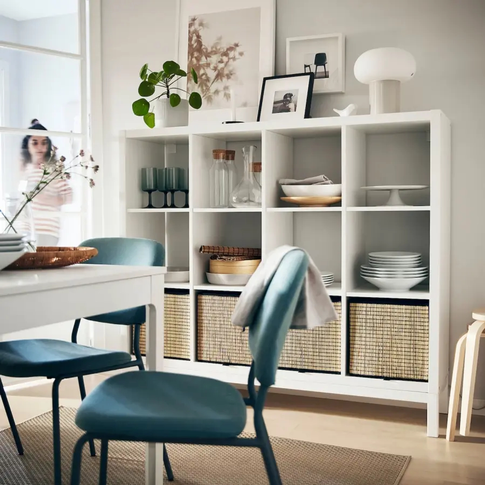 Стеллаж - IKEA KALLAX, 147х39х129 см, белый, КАЛЛАКС ИКЕА