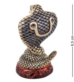 Народные промыслы AM- 744 Фигурка «Змея Гая» (латунь, янтарь)