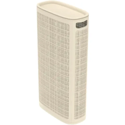 Корзина для белья Лён 60л плетёная 43×20×80см слоновая кость