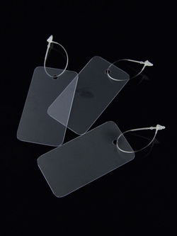 *Набор бирок с биркодержателями пластик прозрачный