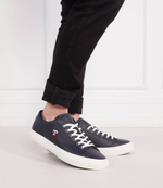Кожаные кроссовки th hi vulc street low leather Tommy Hilfiger - темно-синий(FM0FM04740)
