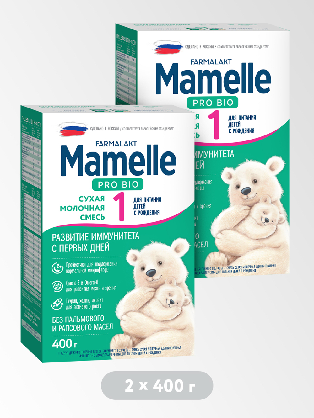 MAMELLE Смесь сухая молочная адаптированная «Pro Bio 1» с бифидобактериями для питания детей с рождения