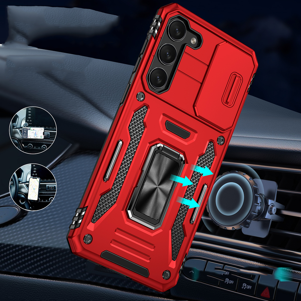 Чехол Safe Case с кольцом и защитой камеры для Samsung Galaxy S25
