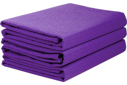 Комплект полотенец вафельных Home One 80х150 (3шт), баклажан