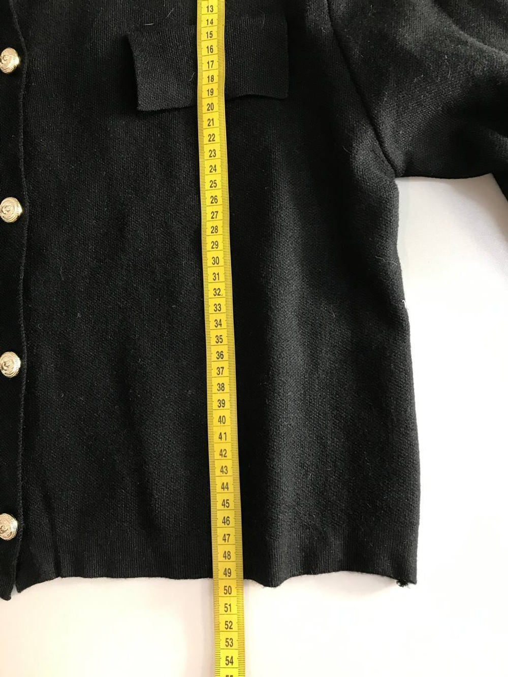 Кардиган с красивыми пуговицами, визуально на 48 размер