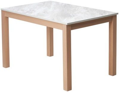 Стол TME-6931 MBH SWEDEN белый мрамор / MILKY WHITE  M-City