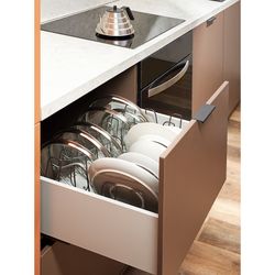 Органайзер для посуды Ronja, 26,8х20,5 см, светло-серый/темно-сливовый