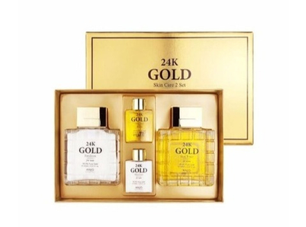 Набор для мужчин антивозрастной из 24-каратного золота Anjo