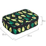 Пенал-косметичка BRAUBERG, 1 отделение, 1 откидная планка, ткань, 21x15x6 см, "Avocado", 270706