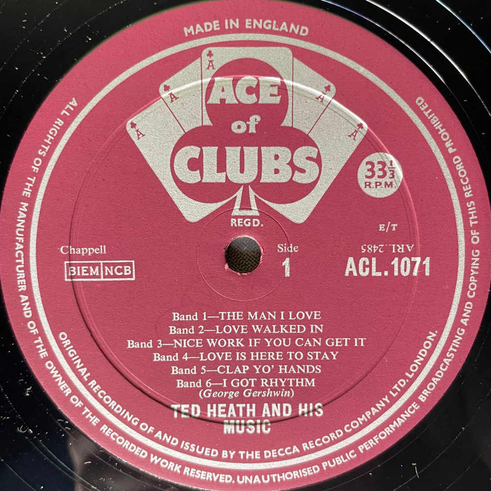 Ted Heath And His Music ‎– George Gershwin Hits (Англия)