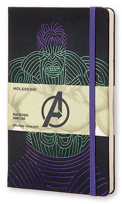 Блокнот Moleskine Limited The Avengers Large 130х210мм 240стр линейка Hulk (LEAVQP060HU)