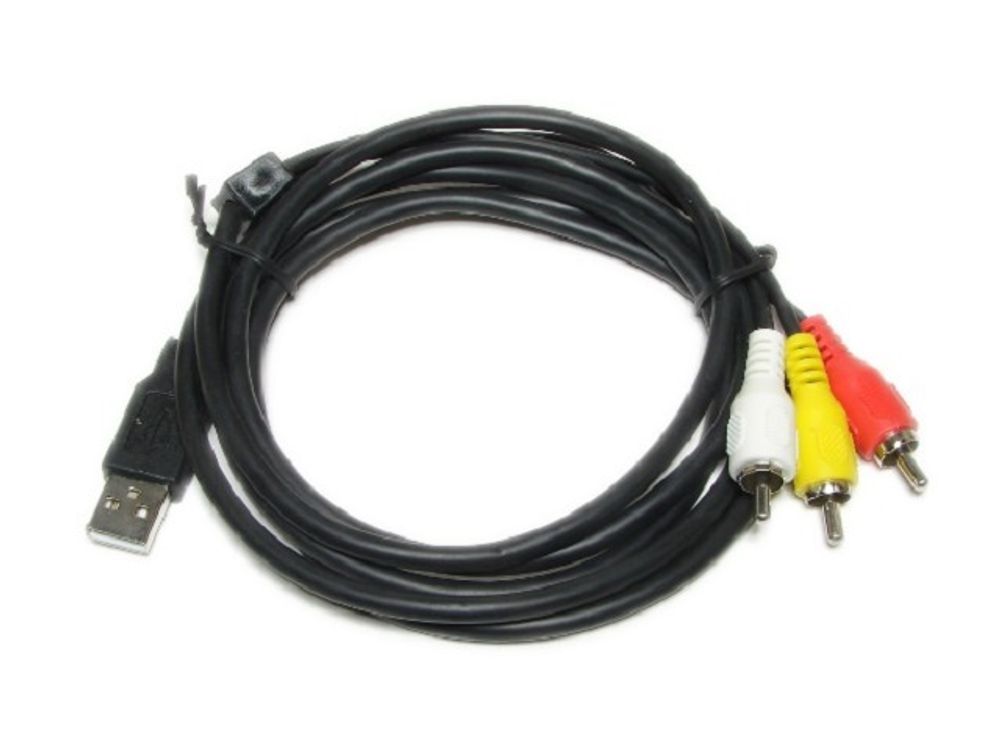 Шнур USB штА-3RCA 1,5-метра