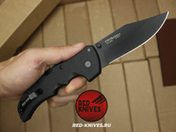 Нож Cold Steel Recon 1 LTW - рукоять черный нейлон, клинок черный RK/Н16