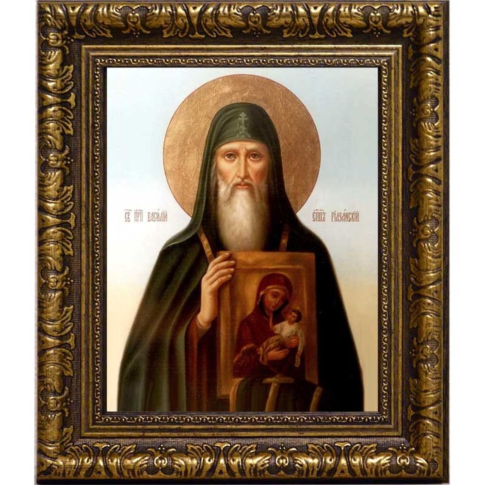 Василий, епископ Рязанский, святитель. Икона на холсте.