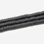 Бусины хеши, каучук, оттенок "Черный"