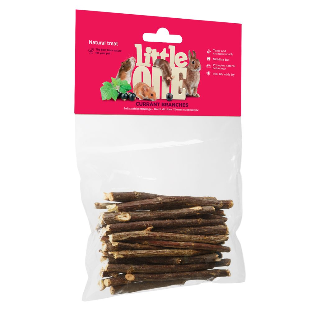 Little One Ветви смородины. Лакомство для всех видов грызунов, 50 г Little One Ветви смородины. Лакомство для всех видов грызунов, 50 г