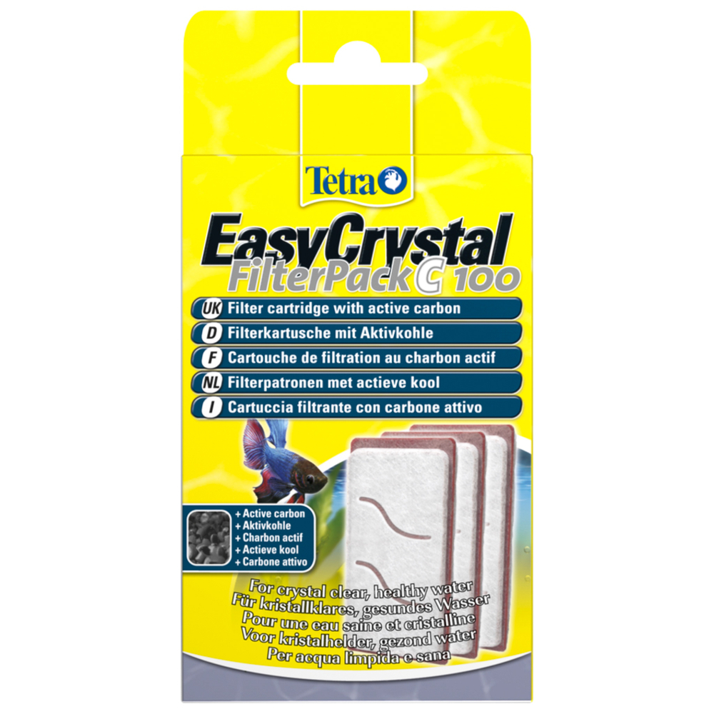 Губка Tetra Easy Crystal C 100 с углем (в уп. 3 шт)