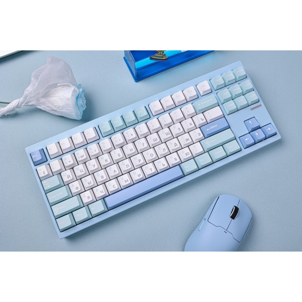 Беспроводная механическая клавиатура MCHOSE GX87 Lite, синий (GX87-BNS-ML)