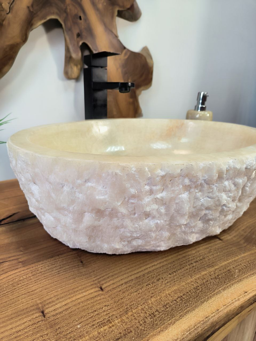 Раковина из оникса Erozy White EO-65751 51х39х15 из натурального камня