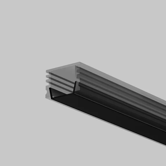 Рассеиватель для профиля 16x12 (Чёрный, 2 м), ALM-005-B-DF-2M 642024 Led Strip 642024