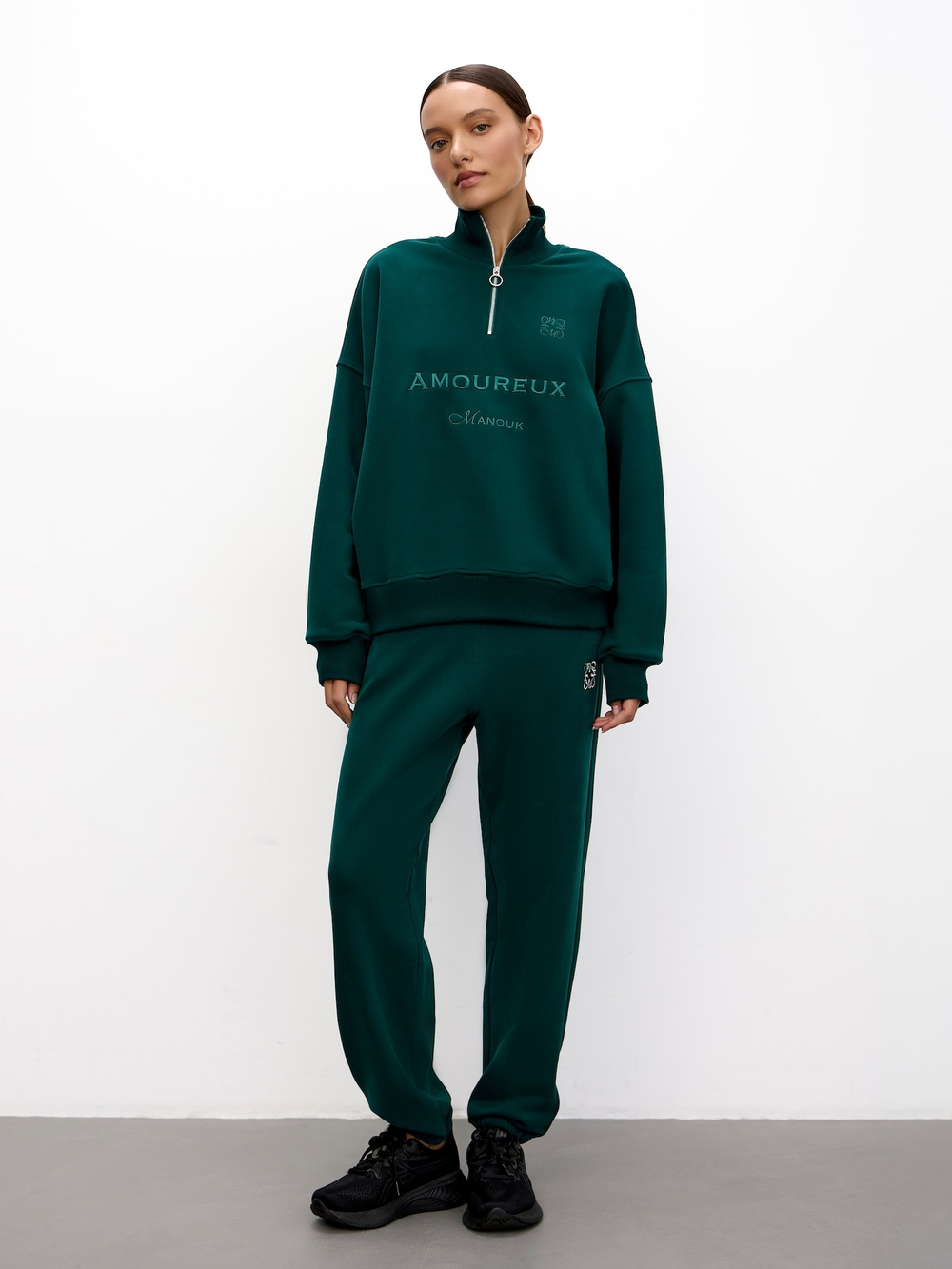 Олимпийка Amoureux Dark Green