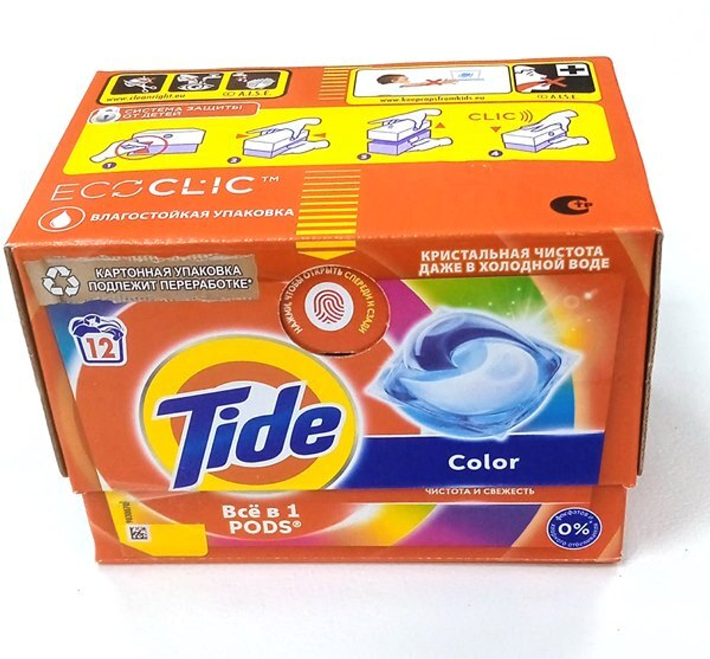 TIDE СМС жидк. в растворимых капсулах Color 12х16.8г