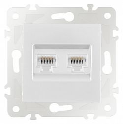 Розетка Ethernet RJ-45 без рамки Arte Milano am-203 203.45-2.white