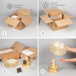 Фруктовница-конфетница Мелодия Любви Серебро