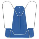 Подставка для книг, металлический корпус, металлический упор, синяя Стамм