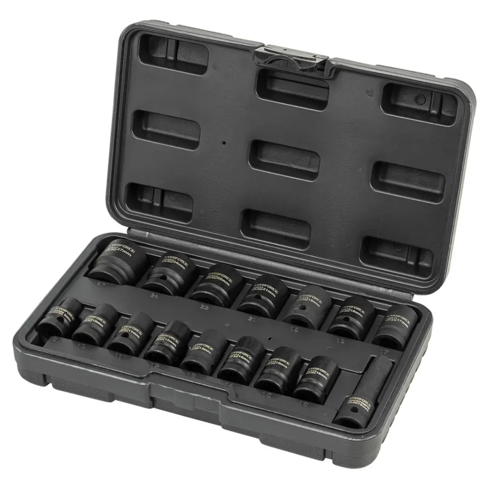 Набор головок ударных 16пр. 1/2"6pt EVERFORCE EF-4179-5MPB