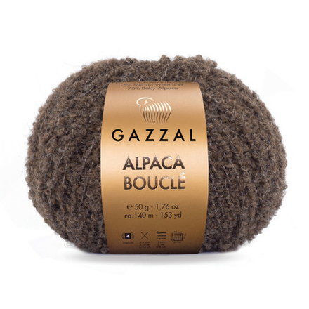 Пряжа для вязания Alpaca Boucle 127 Gazzal