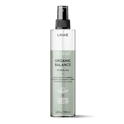 Двухфазный несмываемый кондиционер для всех типов волос Lakme Teknia Organic Balance Hydra-Oil 200мл