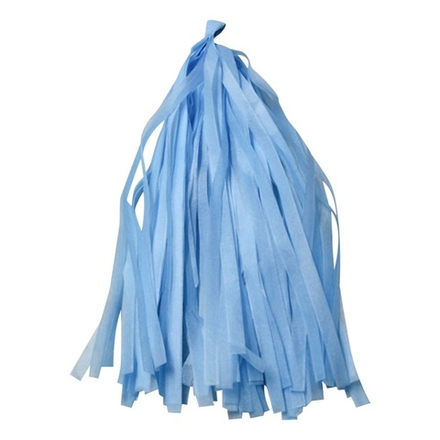 Гирлянда Тассел голубая, 12 листов по 35 см #521116
