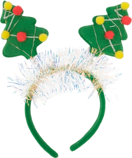 Ободок новогодний Елочки 23х22см, SYTG-1424025